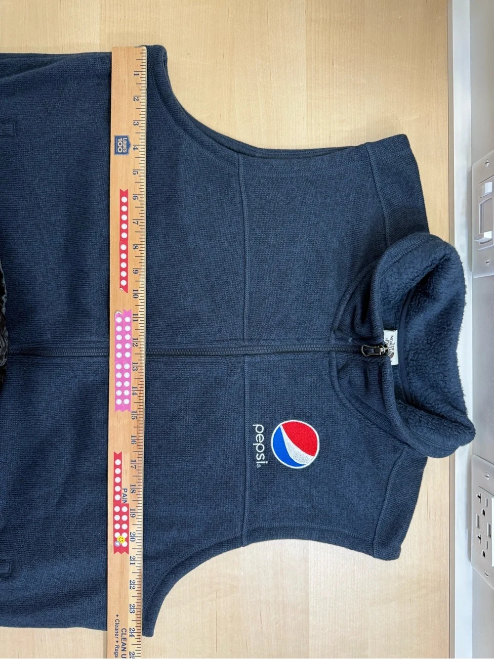 The North Face Sweater Fleece Vest Pepsi Men’s XL Navy